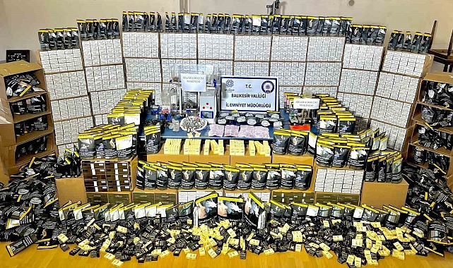 Gönen&#039;de Kaçak Tütün Operasyonu: 5 Gözaltı