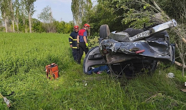 Iğdır&#039;da Korkunç Kaza: Azerbaycan Plakalı Araç Takla Attı, 1&#039;i Ağır 5 Yaralı!