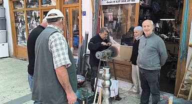 Kırşehir'de Kurban Bayramı Öncesi Bıçak Bileme Mesaisine Yoğun İlgi