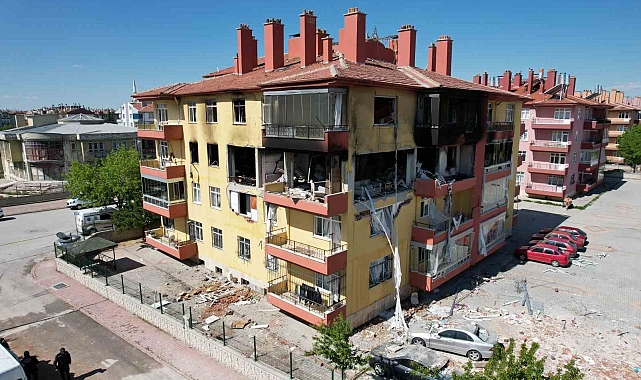 Konya&#039;da Apartmanda Dehşet: Doğalgaz Patlamasının Sebebi Eşinden Ayrı Yaşayan Şahsın Boruyu Kesmesi İddiası