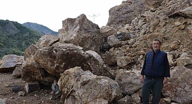 Oltu'da Heyelan Yolu Kapattı: Ulaşım Durdu
