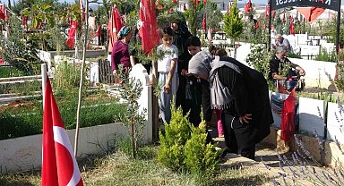 Adıyaman'da Deprem Şehitleri Mezarları Başında Anıldı