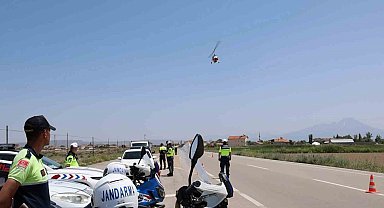 Aksaray'da Bayram Trafiğine Havadan Denetim: Cayrokopter ve Dronlarla Kazalara Geçit Yok