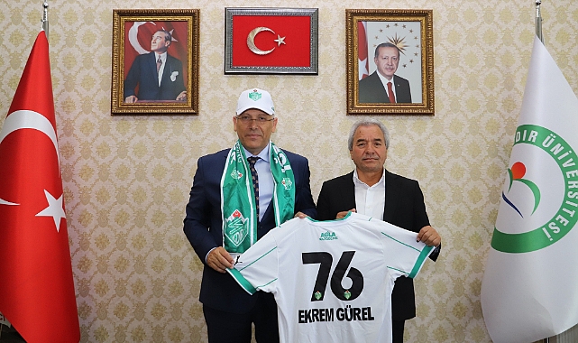 Alagöz Holding Iğdır FK'dan Rektör Gürel'e 