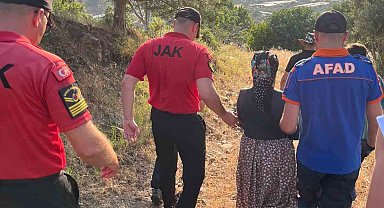 Aydın'da Kayıp Şahıs Jandarma Tarafından Sağ Bulunarak Ailesine Teslim Edildi