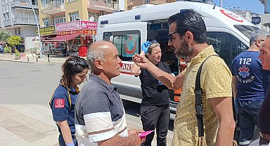 Başındaki kask sayesinde ölümden döndü hastaneye gitmeye güçlükle ikna edildi