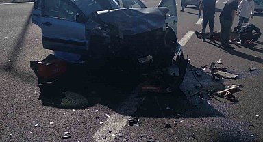 Bayram yolunda feci kaza: 1 ölü, 6 yaralı