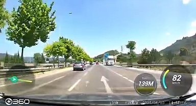 Bursa'da Otobanda Ters Yöne Giren Tır Paniğe Neden Oldu!
