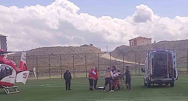 Darende'de Kalp Krizi ve Beyin Kanaması Geçiren Hastalar Ambulans Helikopterle Sevk Edildi