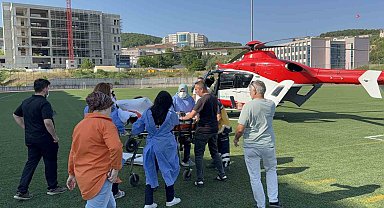 Düzce'deki Genç Kız, Helikopter Ambulansla İzmir'e Sevk Edildi