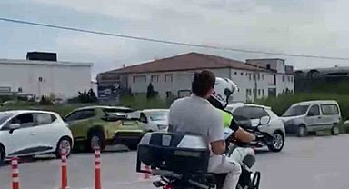 Geç kalan öğrenci son anda sınava yetişti