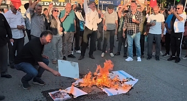 Iğdır'da İsrail Bayrağı Yakıldı: ABD ve İsrail Zulmüne Lanet Yağdı
