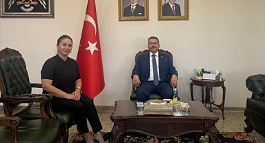 Iğdır Valisi Ercan Turan, KADEM İl Temsilcisi Ayça Bağcıtek'i Kabul Etti