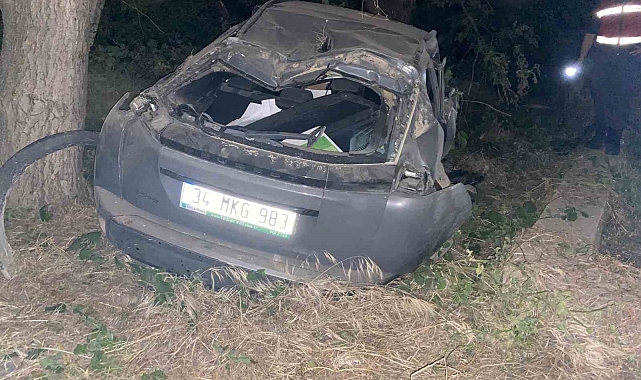 Karacabey&#039;de Takla Atan Araç Sürücüsü Yaralandı