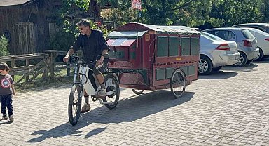 Kendi Karavanıyla Dünya Turuna Çıkan Millner Düzce'ye Ulaştı: Hedef Bisiklet Bozulana Kadar Keşif!