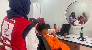 Kızılay'dan bayram öncesi çocuklara ücretsiz saç kesimi ve bakım