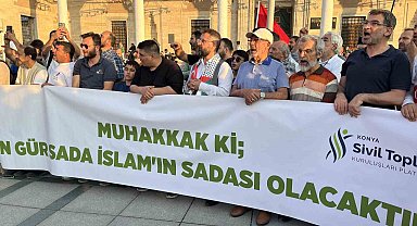 Konya'da "Gazze İçin Küresel Vicdan Yürüyüşü" Düzenlendi
