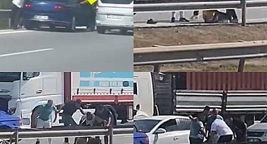 Mersin-Adana Otoyolunda Feci Kavga: Sürücüyü Darp Edip Suyla Ayıltmaya Çalıştılar!