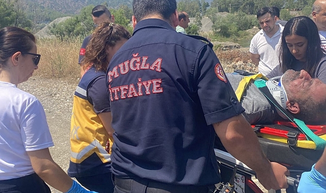 Ortaca&#039;da Uçuruma Düşen Şahıs İtfaiye Ekiplerince Kurtarıldı