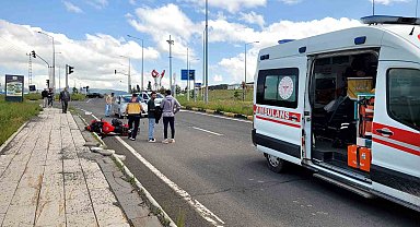 Sarıkamış Çevre Yolu'nda Kaza: Bir Motosiklet Sürücüsü Yaralandı