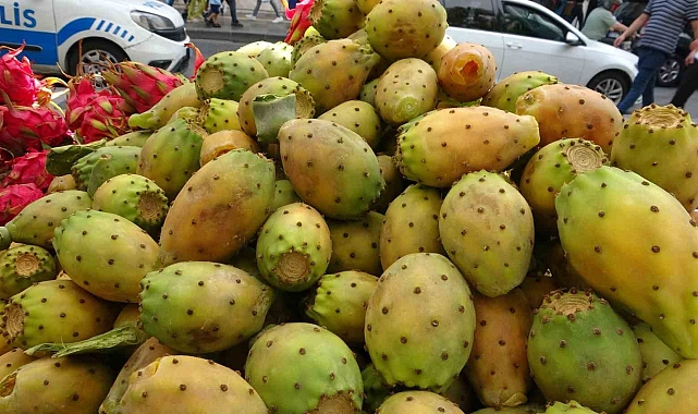 Dikenli incir seyyar tezgahlarda