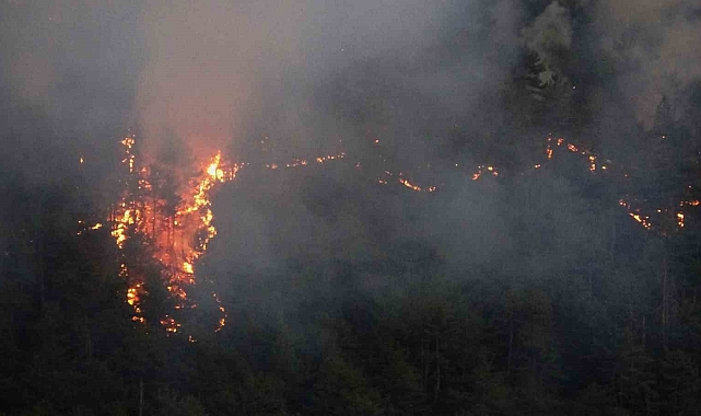 Orman Yangını Yeniden Alevlendi: Kışlapazarı Köyü Tahliye Edildi