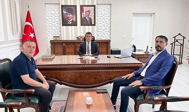 Patnos Gazeteciler Cemiyeti&#039;nden Kaymakam Dertlioğlu&#039;na Ziyaret