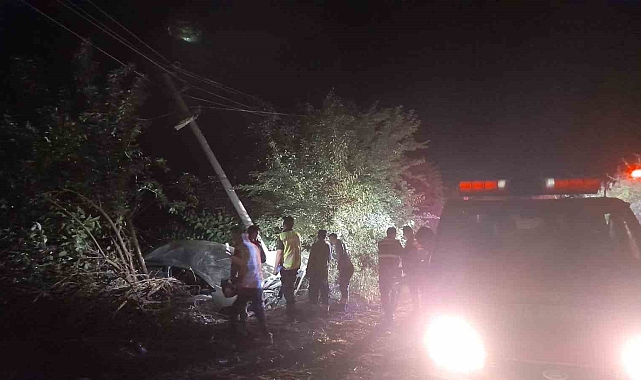 Tarlaya düşen otomobildeki 6 kişi yaralandı