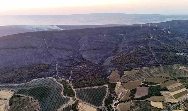 Tekirdağ&#039;daki Orman Yangını 42 Saatte Kısmen Kontrol Altında!