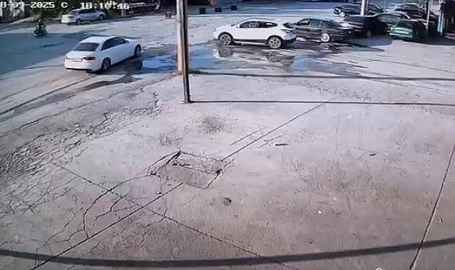 14 Yaşındaki Motosiklet Sürücüsü Kaza Yaptı