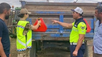 Arpaçay’da Traktör Sürücülerine Hasat Dönemi Güvenlik Eğitimi