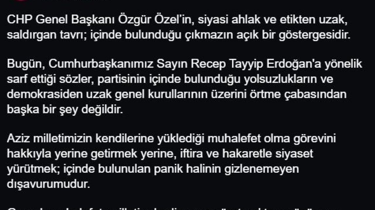 Bakan Yumaklı&#039;dan CHP Genel Başkanı Özgür Özel&#039;e Sert Yanıt