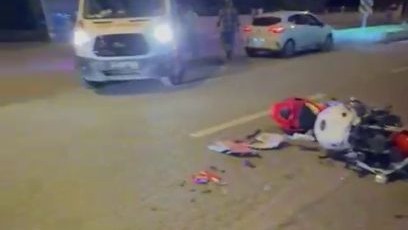 Erzurum&#039;da Trafik Kazası: Motosiklet Sürücüsü Yaralandı