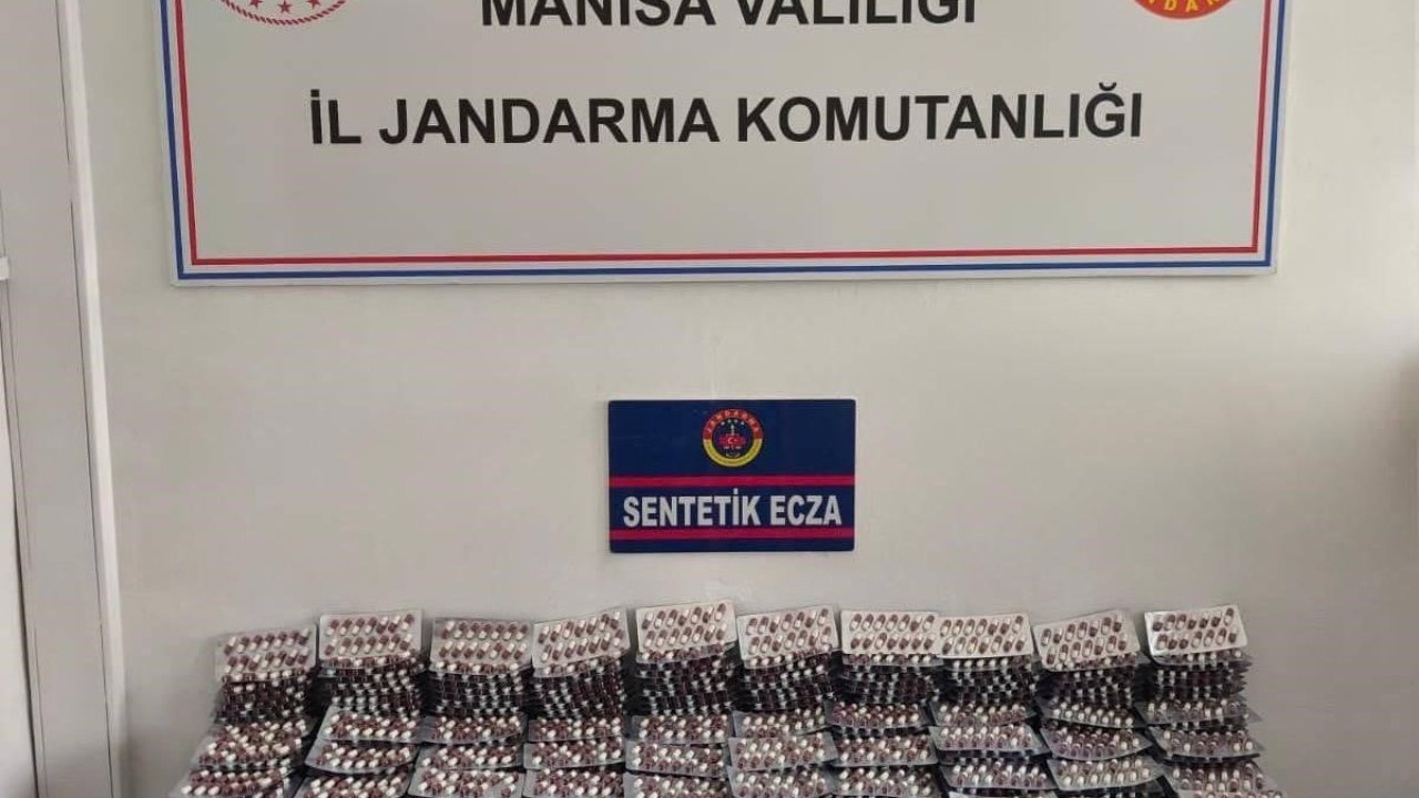 Manisa’da 19 bin 376 sentetik hap ele geçirildi