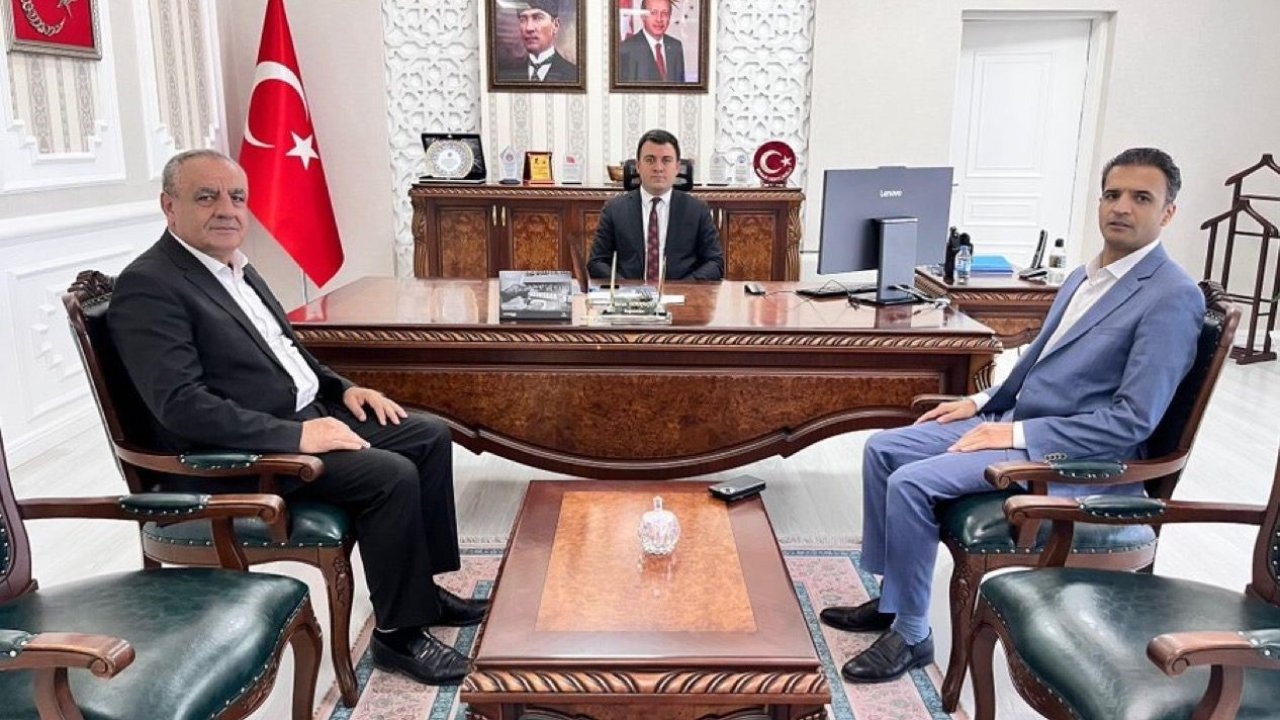 Ağrı&#039;daki Kurum Müdürlerinden Patnos Kaymakamı Dertlioğlu&#039;na Ziyaret