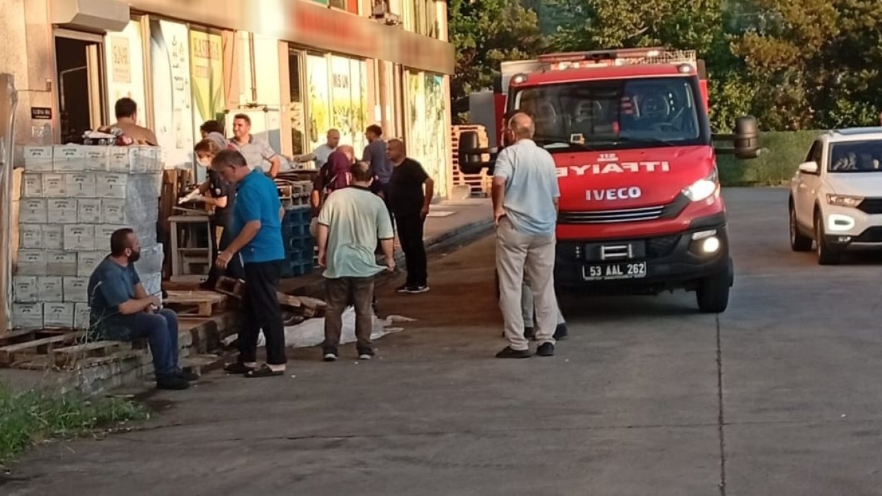 Rize'de Yük Asansörüne Sıkışan Şahıs Hayatını Kaybetti