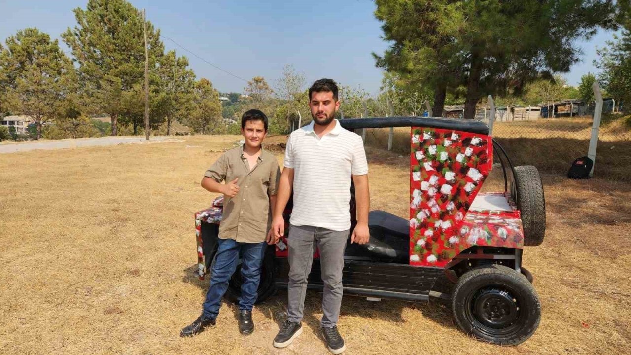 13 Yaşındaki Barış, Güneş Enerjili Arazi Aracı Yaptı