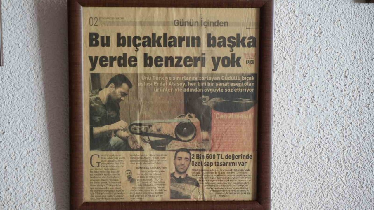 Güdüllü Bıçak Ustası Erdal Atasoy, Eski Sanatı Yaşatıyor