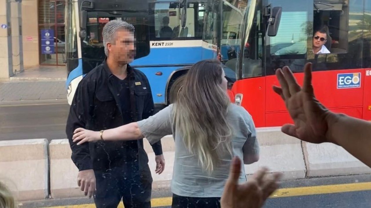 Ankara&#039;da Otobüs Şoförü ve Otomobil Sürücüsü Arasında Kavga