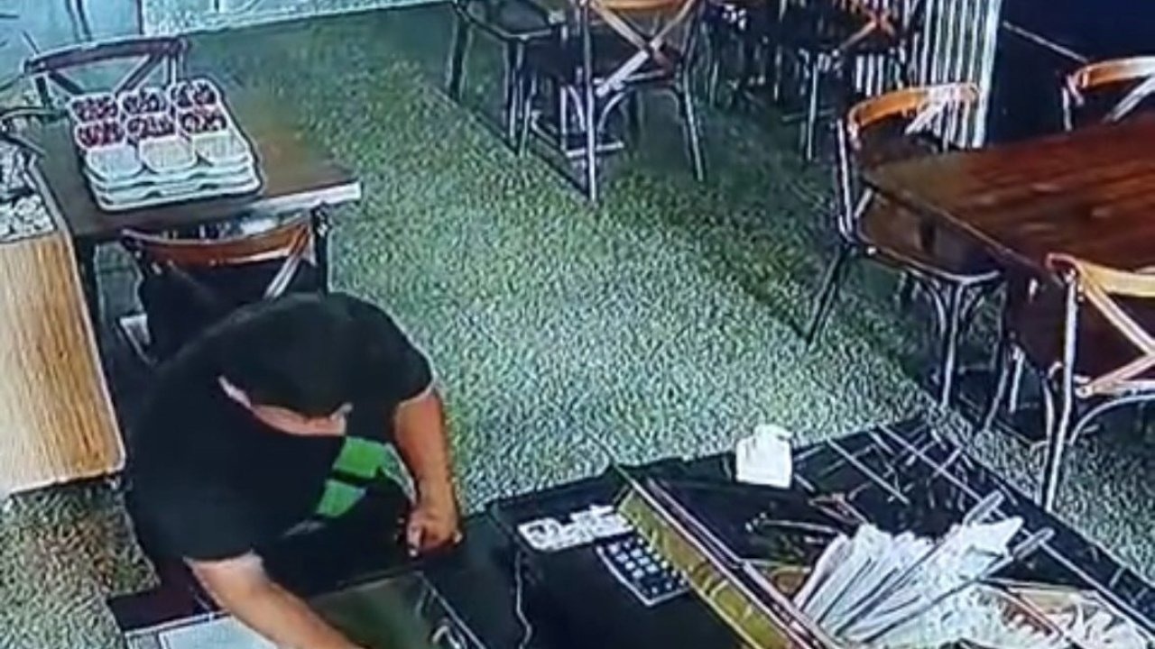 Topallayan Hırsızdan Restoran Soygunu