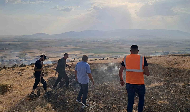 Ağrı&#039;da Mühimmat Deposunu Tehdit Eden Yangın Söndürüldü