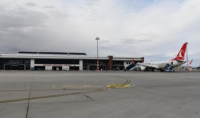 Erzurum Havalimanı Yolcu Sayısı Yüzde 2.6 Arttı