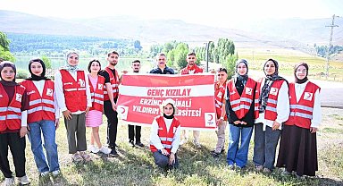 Erzurum'da Genç Kızılay Gönüllüleri Afet Eğitimi Kampında Bir Araya Geldi