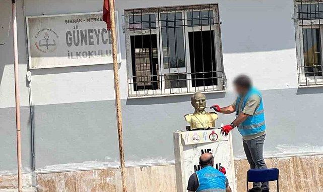 Şırnak&#039;ta Denetimli Serbestlik Yükümlüleri Güneyce Köyü İlkokulu&#039;nu Yeniledi
