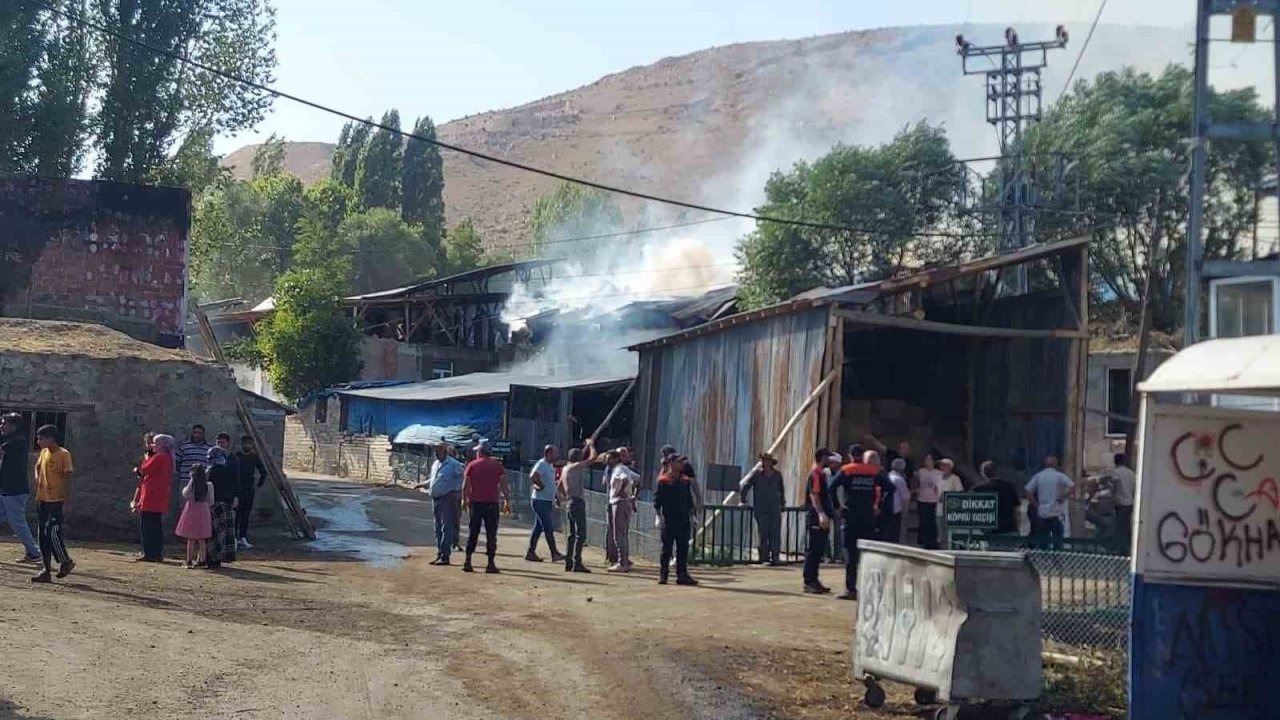 Erzurum&#039;da Köy Yangını: Yüzlerce Personel Seferber Oldu