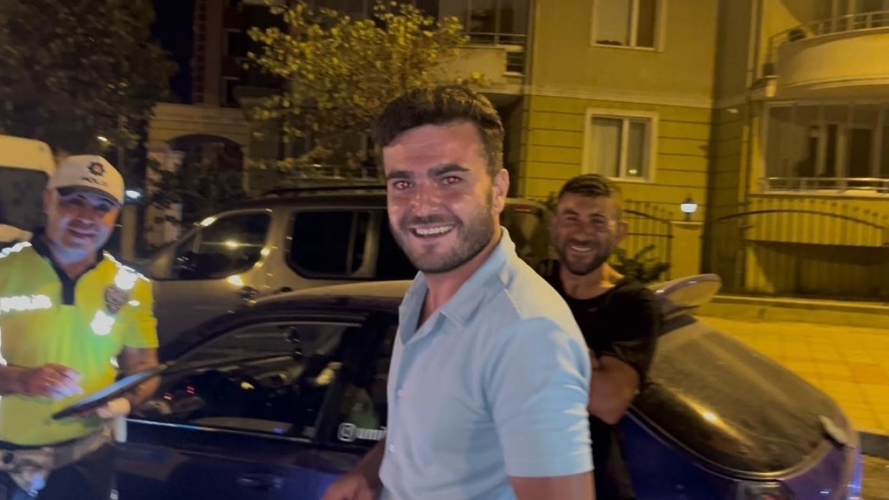 Alkollü Sürücü Polisi Tebrik Etti