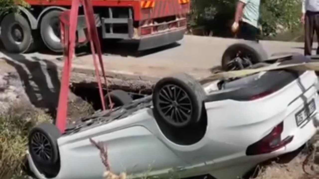 Erciş&#039;te Otomobil Su Kanalına Düştü: 3 Yaralı