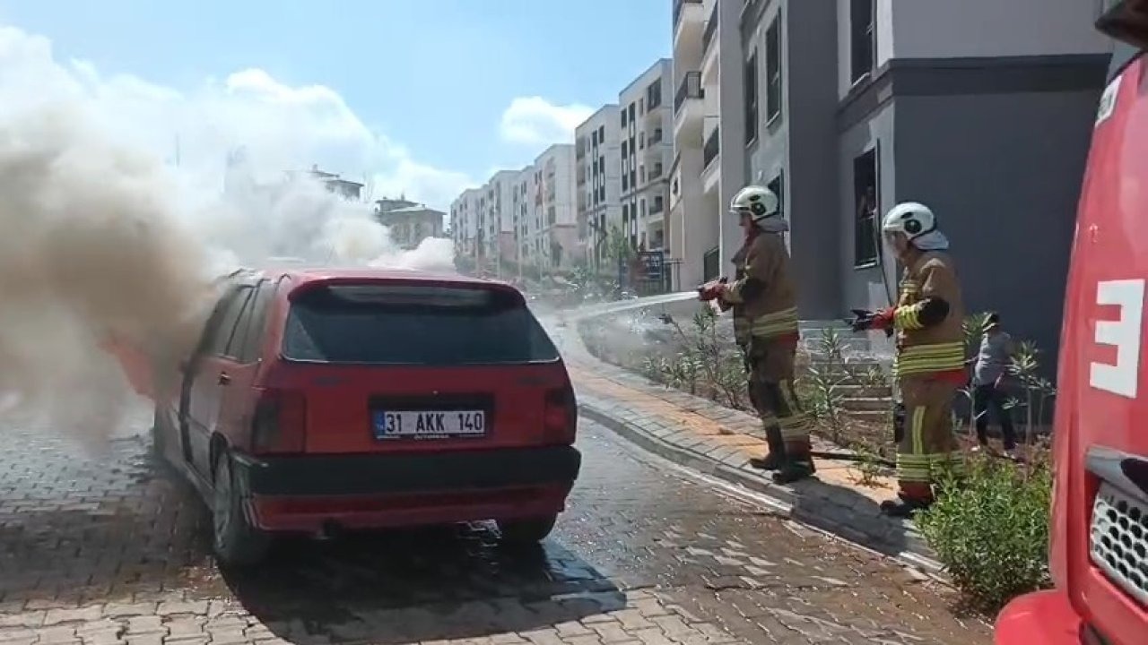Seyir halindeki Tofaş alev alev yandı