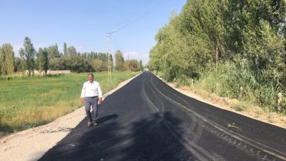 Karakoyunlu Kerimbeyli Köy Yoluna Asfalt Çalışması