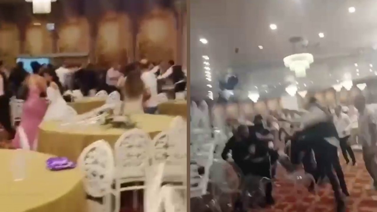 Adana&#039;daki Düğün Uçan Tekmeli Kavgaya Dönüştü
